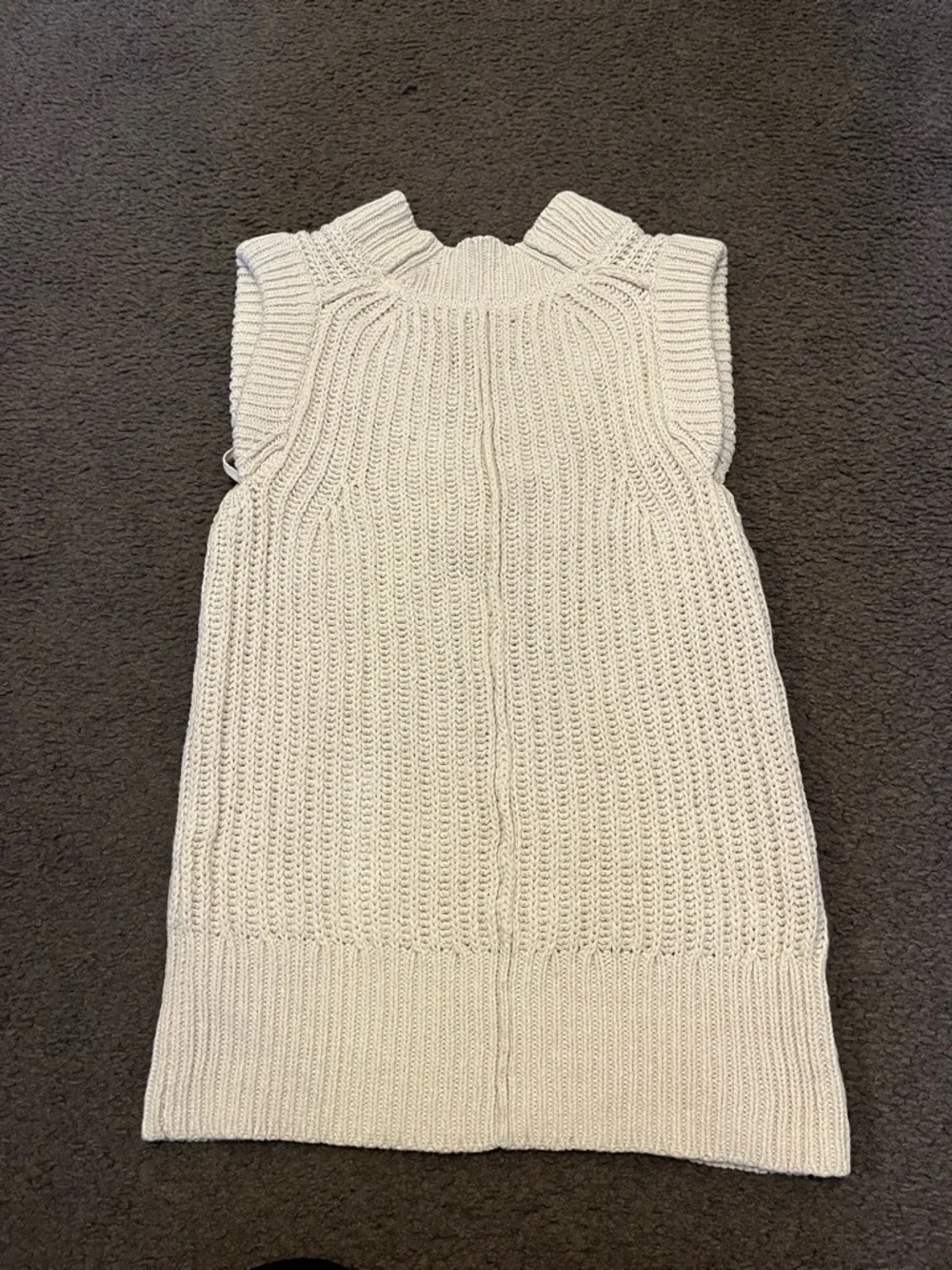 Brochu Walker Uma Sleeveless V-Neck Sweater Vest In Vanilla
